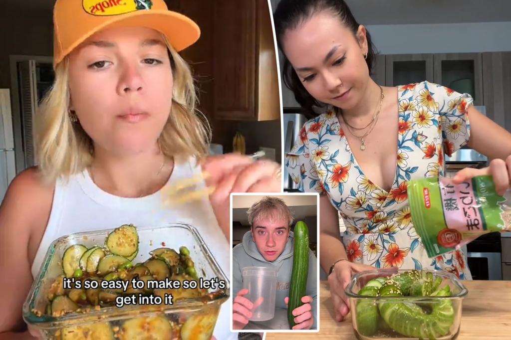 Eating a whole cucumber a day is the latest trend on TikTok